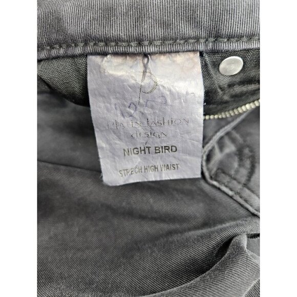NWOT Nghtbrd High Waist Jeans Womens 27 Black Stretch Skinny New Night Bird - Picture 5 of 5